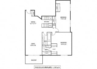 Floor Plan Deluxe Pine