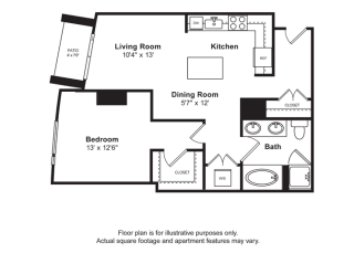 Floorplan Floorplan at Cirrus, Seattle, Washington