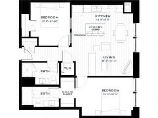2A upgrade Floor plan at Custom House, Minnesota