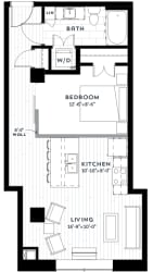 1F Floor plan at Custom House, St. Paul, MN