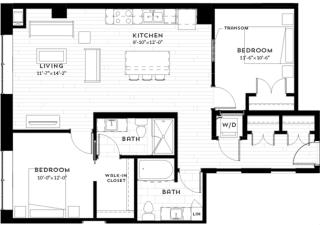 2D Floor plan at Custom House, St. Paul, 55101