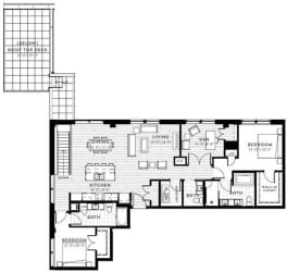 PH7 Floor plan at Custom House, St. Paul
