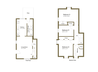 3 bedroom 1 bathroom end unit at Somerset Woods Townhomes in Severn, MD