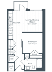 S2 Floor Plan at Highgate at the Mile, Virginia, 22102