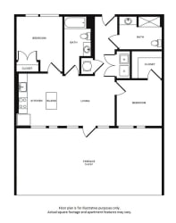 Floor Plan at Morningside Atlanta by Windsor, Georgia, 30324