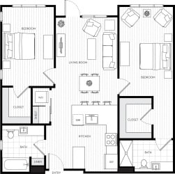 Voda Apartments Floor Plan 231 Voda Apartments Floor Plan 231