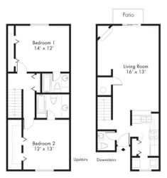Floor Plan Floor Plan at Hawthorne House, Texas
