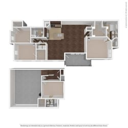 4 Bed 3 Bath Floor Plan at Orion McCord Park, Little Elm, TX