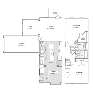 arlington park apartments floor plan cth5