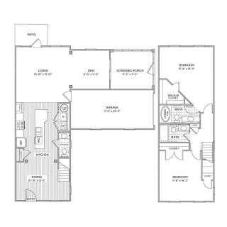 arlington park apartments floor plan cth4