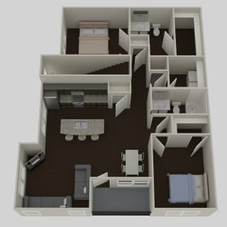 Floor Plan C3 - Attached Garage