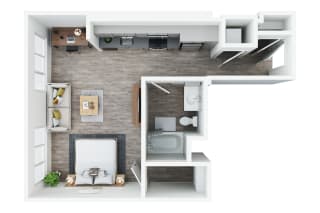 Astra Apartments S2 Floor Plan at Astra Apartments, California, 90301