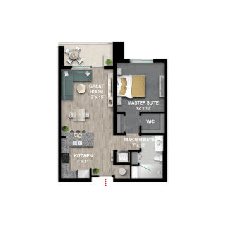 Balance Floor Plan Balance Floor Plan at Icon One Daytona, Daytona Beach, FL