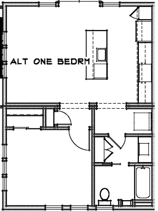 1 bdroom floorplan