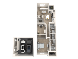 The Presley at Whitney Ranch Apartments King Creole Floor Plan