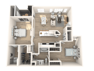 The Presley at Whitney Ranch Apartments Roustabout Floor Plan