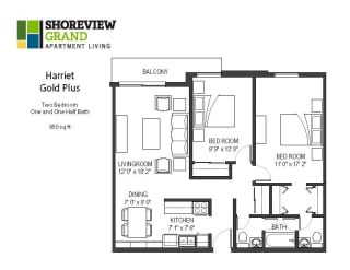 Floor Plan Harriet - Gold Plus