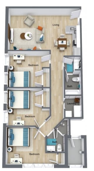 Floor Plan 3 Bedroom