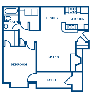 A2 2D Floorplan at Woodmere Trace in Duluth, GA