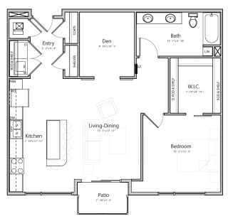 Melody (B5.2) one bedroom one bathroom at Haven at Uptown
