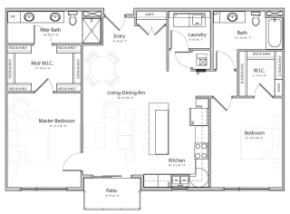 Splendor (C5) two bedroom two bathroom at Haven at Uptown