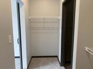 spacious walk in closet at Haven at Uptown one bedroom