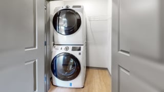 Washer and dryer available in unit in the Bliss floor plan at Haven at Uptown in Lincoln, NE