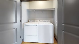 In unit washer and dryer at Haven at Uptown in Lincoln, NE