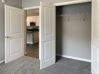 Bedroom with large closet The Flats at Shadow Creek in Lincoln Nebraska