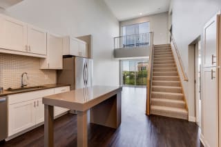 The Harriet Penthouse 2 bedroom floor plan is a spacious home spanning 2 floors