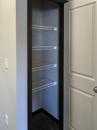 storage closet with ample shelving space