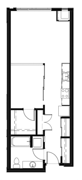 1 Bed - 1 Bath |649 sq ft at Astro Apartments, Seattle, Washington