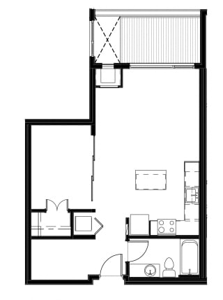 1 Bed - 1 Bath |718 sq ft at Astro Apartments, Washington, 98109