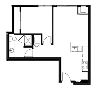 1 Bed - 1 Bath |718 sq ft at Astro Apartments, Washington
