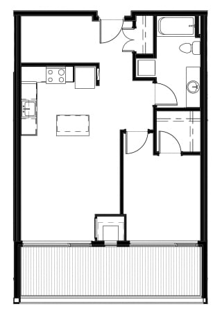 1 Bed - 1 Bath |718 sq ft at Astro Apartments, Seattle, WA, 98109