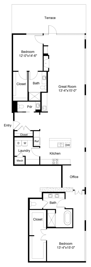 Floor Plan Ruby | Penthouse