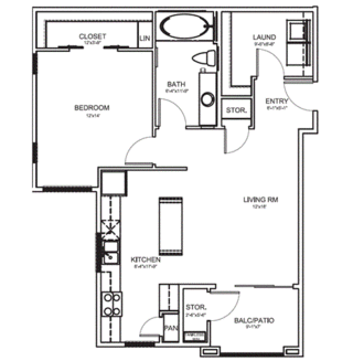 Floor Plan Plan 1B 2nd &amp; 3rd Floor