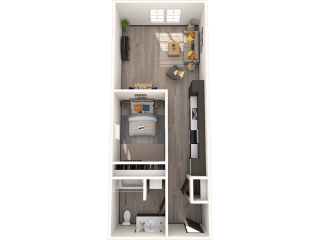 open one bedroom floorplan