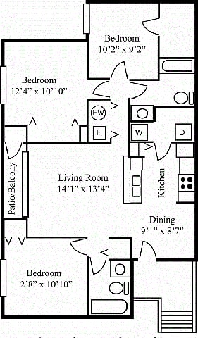 Floor Plan 3 Bed Sm