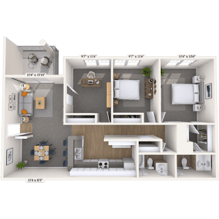 Floor Plan 3 Bedroom