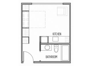 Floor Plan Studio apartments