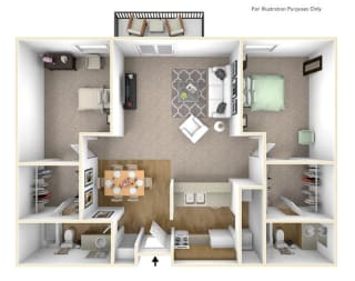 two bedroom apartment in madison wi floor plan