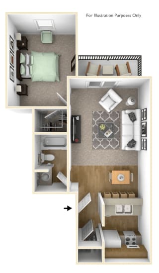 madison wi floor plan of one bedroom apt