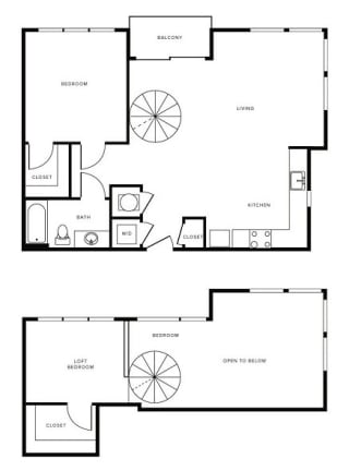Floor Plan at Morningside Atlanta by Windsor, Georgia, 30324