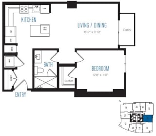 A13 Floor Plans at Stratus Seattle, WA A13 Floor Plans at Stratus Seattle, WA