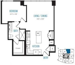 A17 Floor Plan at Stratus Seattle, WA A17 Floor Plan at Stratus Seattle, WA