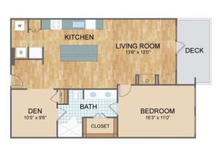 Axis Lofts A1 Floor Plan at The Residences at Park Place, Kansas, 66211