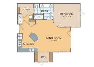 Parkside A3 Floor Plan at The Residences at Park Place, Leawood, Kansas