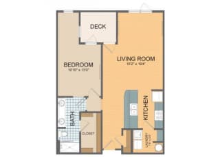 Parkside A4 Floor Plan at The Residences at Park Place, Leawood