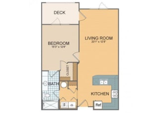 Parkside A Floor Plan at The Residences at Park Place, Leawood, KS, 66211
